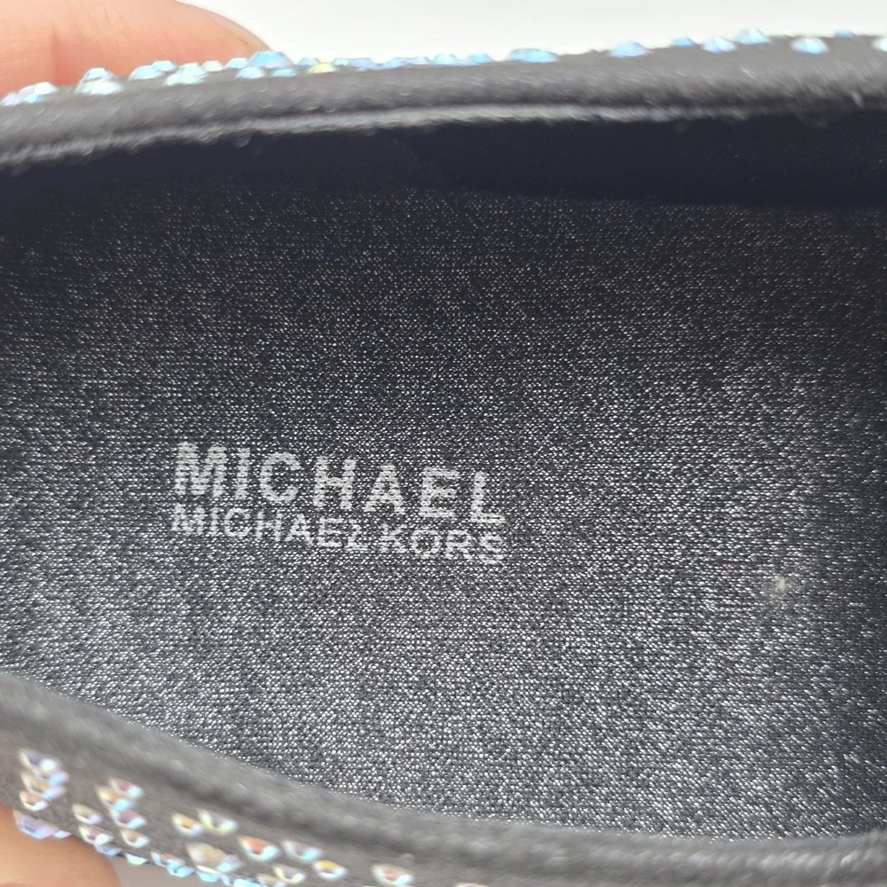 MICHAEL‎ KORS Girls 6Y Women 7.5-8  Jem Tiffany Embellished In Midnight Sparkle